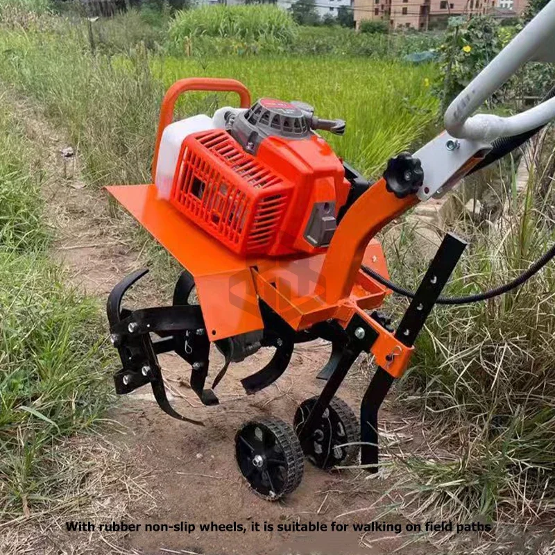 Agricultural Small Multi-functional Gasoline Hand-held Cultivated Land Loosening Machine Rotary Tiller Micro-tiller