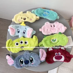Disney Dumbo Pooh Bear Sleeping Eyepatch Stitch Sullivan Plush Eye Patch Girl Alien Lotso Shading Eye Mask Travel Rest Eyepatch