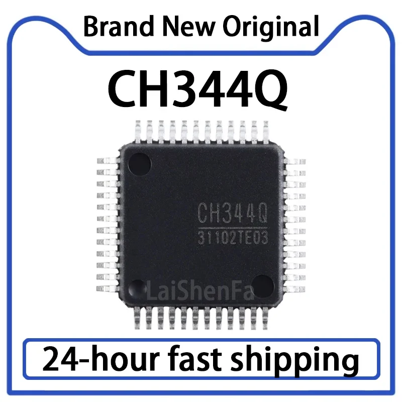 1 قطعة CH344Q CH344 حزمة LQFP-48 USB إلى 4 المنفذ التسلسلي رقاقة المخزون الأصلي