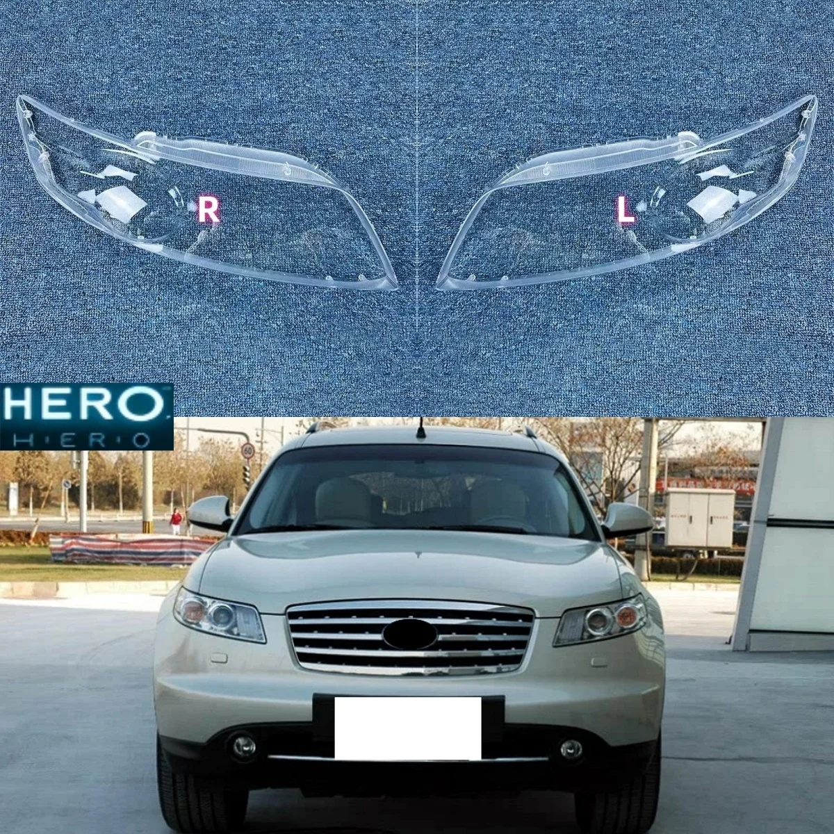 

Headlamp Lens Cover Transparent Shell Headlight Glass Replace The Original Lampshade For Infiniti FX35 FX45 2004 2005 2006 2007