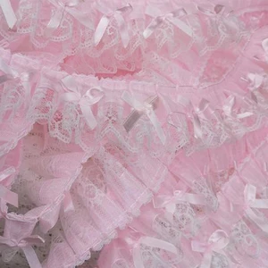 İlk 10 satış, 3 boyutlu tül kumaş işlemeli çiçekler no. 1