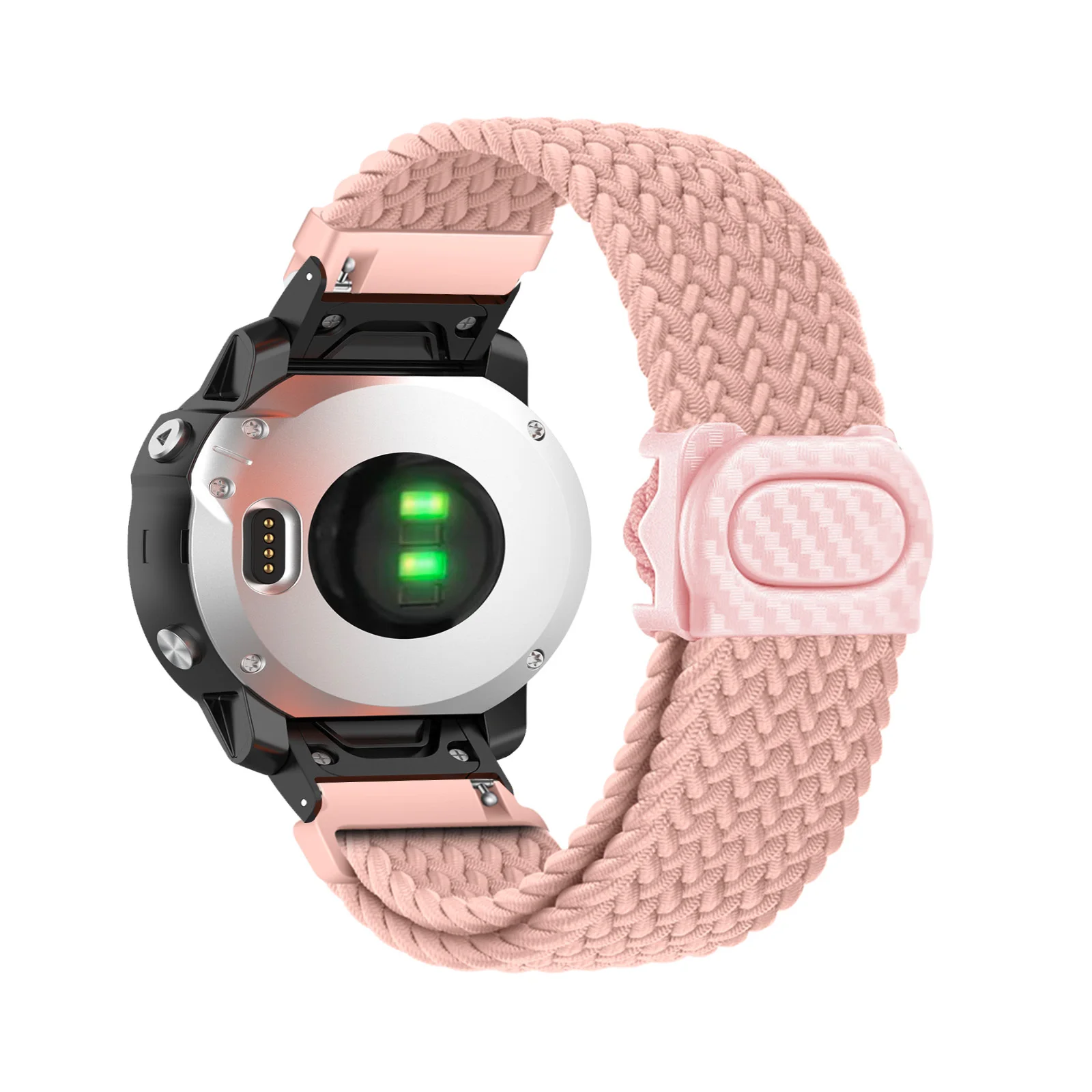 

Elastic Nylon Bands for Garmin Fenix 8 43mm/Fenix 6S/Fenix 6S Pro/Fenix 6S Sapphire Band, Plastic Buckle Adjustable Nylon Strap