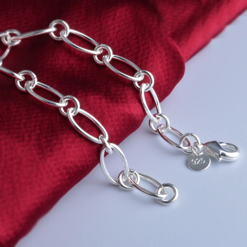 Aravant 925 Silver Bracelet Chain For Women Fashion Christmas Jewelry