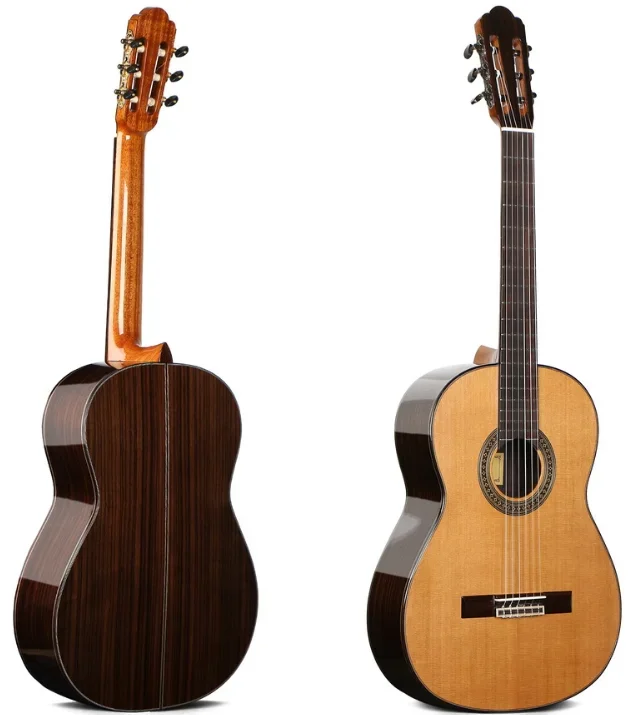 

Cedar factory price beautifully handmade Oriental Cherry CG-950 4/4 39 inch all solid classical guitar