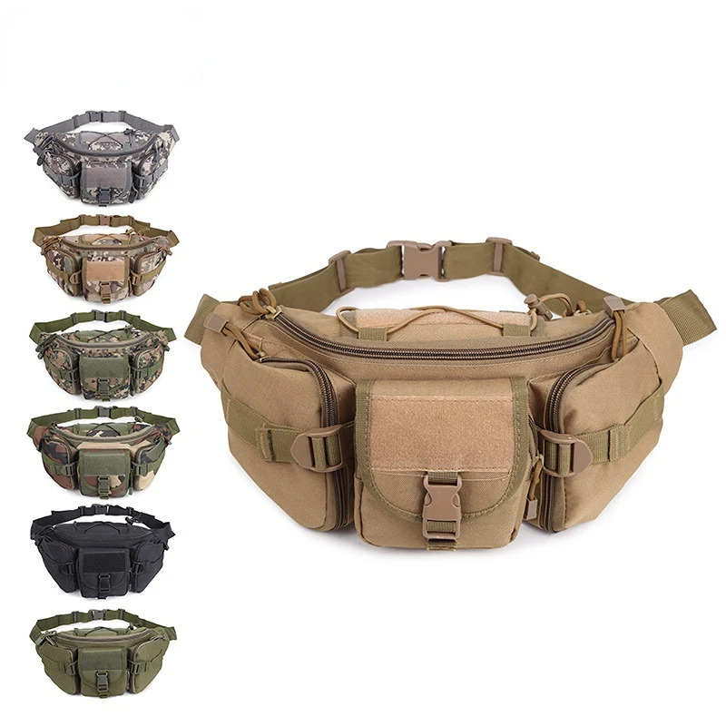  Tactical Portable Waist Packs Large Capacity Unisex Casual Fishing Hunting Bags Multi-function Outdoor Climbing Bags