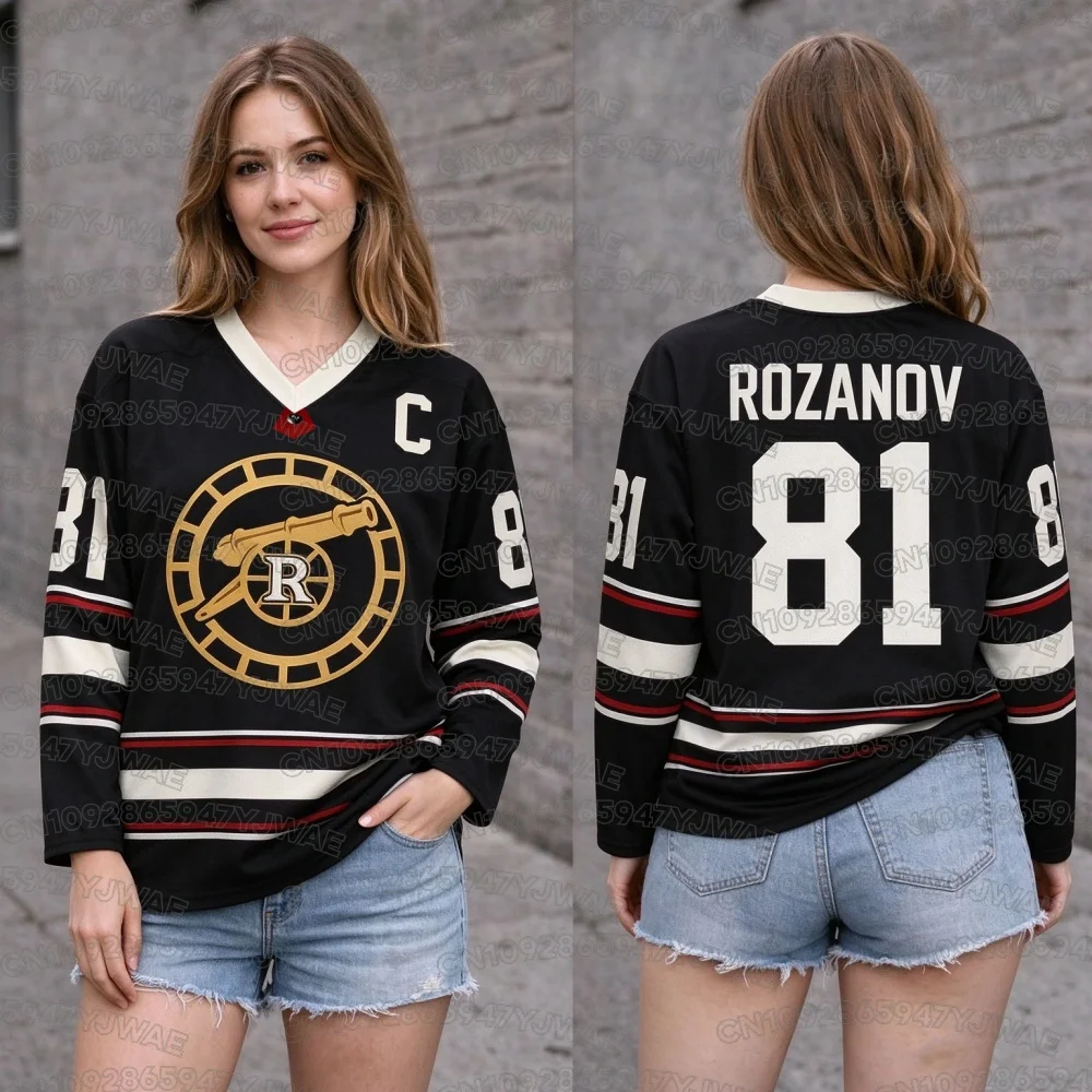 Women's Men's Heated Rivalry Hockey Jersey Long Sleeves Tee Men's Women's Rozanov HOLLANDER T-shirt Unisex Tops Pullovers