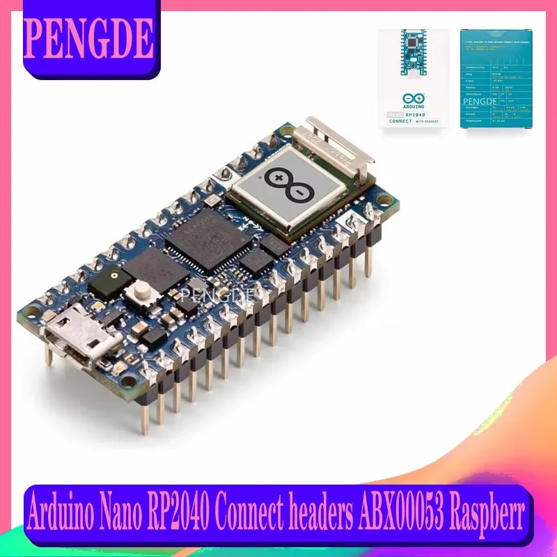 

Arduino Nano RP2040 Connect with headers ABX00053 Italy Official Original Genuine Raspberry Pi RP2040