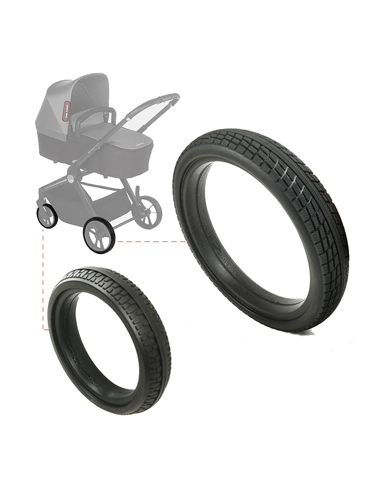 Pneu de roue pour poussette de circulation Be Cool, couverture de pneu personnalisée sans chambre à air en PU avant ou arrière, accessoires de