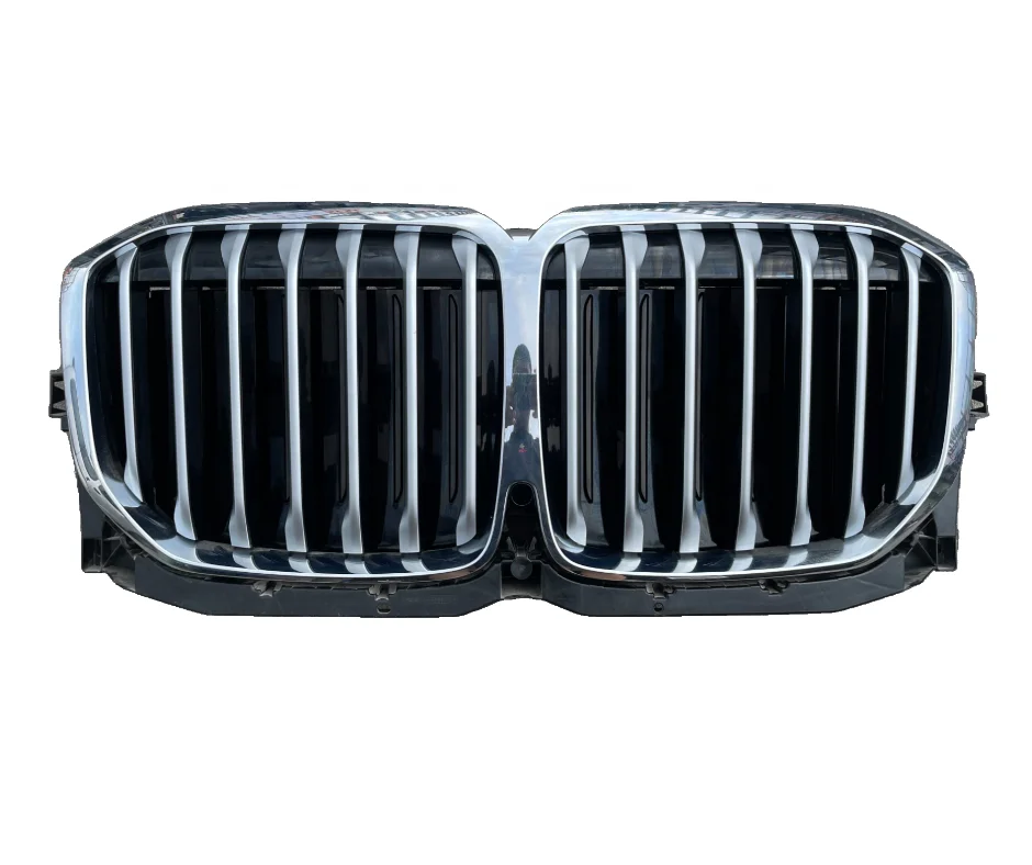 

New Hot-selling X7LCIG07 Automatic Medium Grid air Intake Grille Electric Black Chrome Camera Reflective Silver For BMW