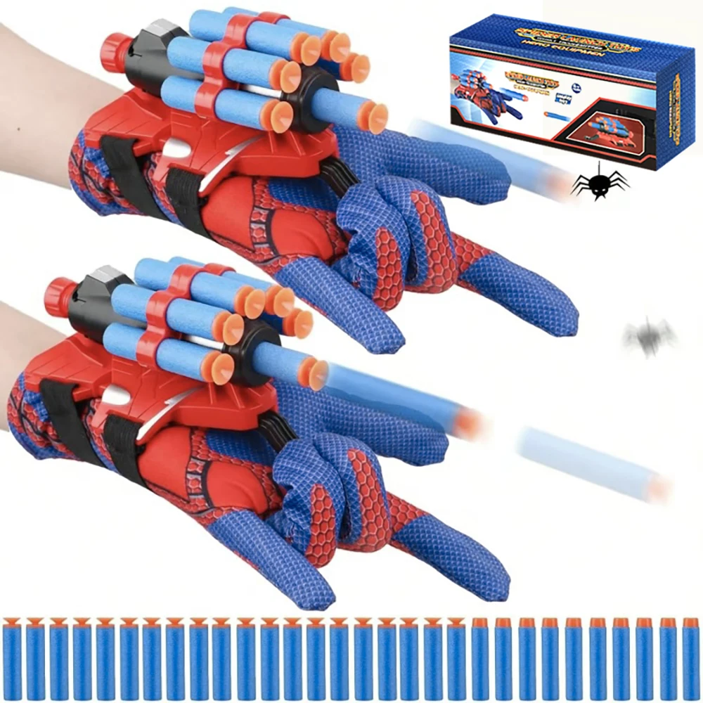 スパイダーランチャーグローブおもちゃ、ロールプレイングヒーロ - Party Games No Equipment のレビューと価格