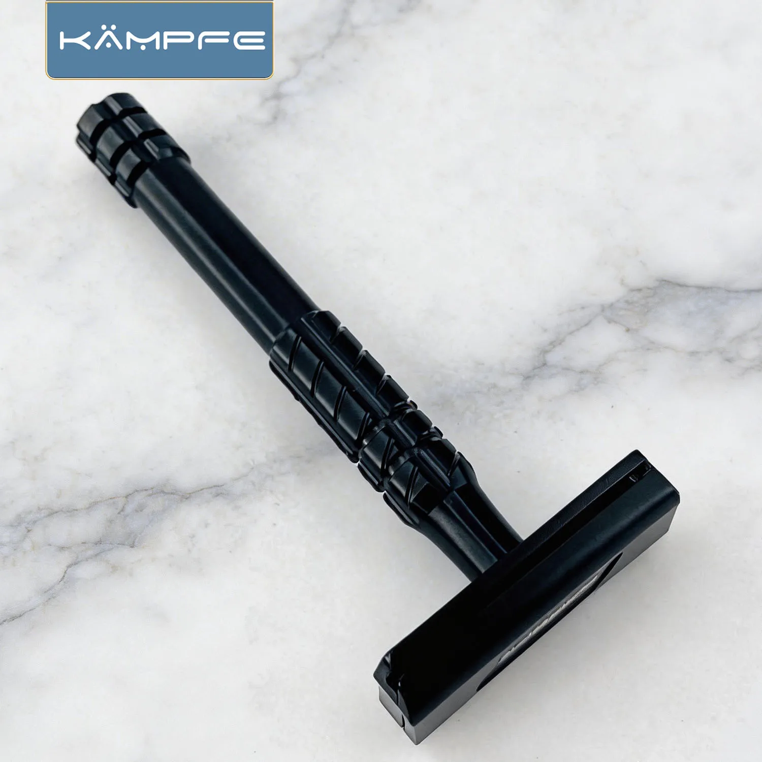 rasoir-de-securite-manuel-kampfe-vintage-en-alliage-d'aluminium-a-double-peigne-ferme-avec-5-lames-de-rechange-pour-homme-–-nouveau