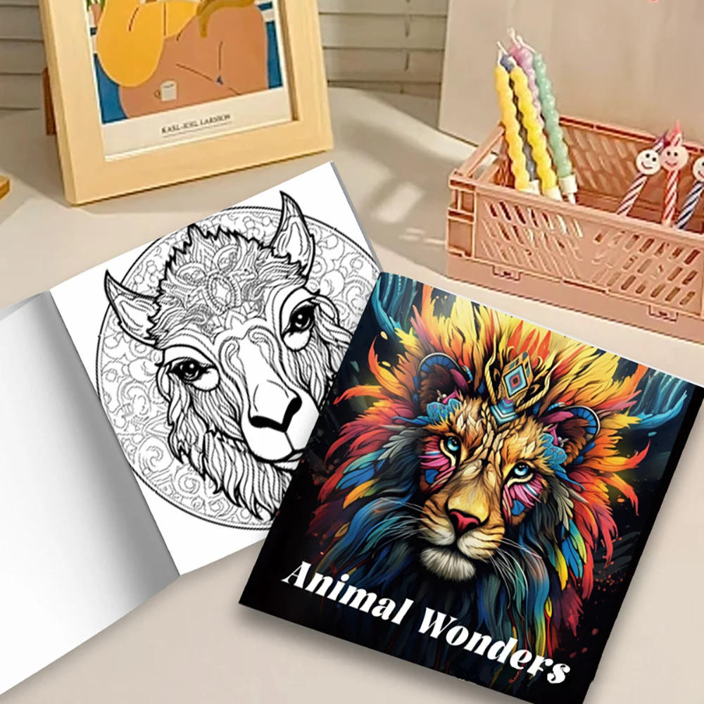 20-Page Coloring Book for Adults & Kids - Stress Relief, Birthday Gift | Party Favors, Graffiti Art Drawing Activity Book