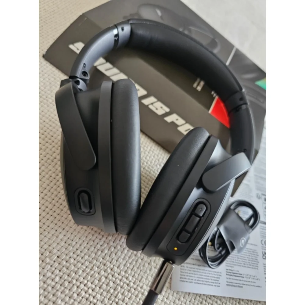 سماعات رأس لاسلكية BOSE-quietcout SC ، سماعات أذن لإلغاء الضوضاء ، بلوتوث ، فوق الأذن ، أسود ، وقت تشغيل يصل إلى 24 ساعة ، جديد
