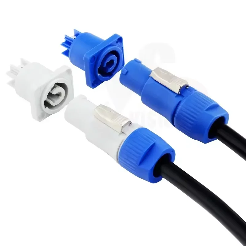 Blue in/White out PowerCON Extension Cable High Quality Black 3 core Power Connect Cable Stage light LED light Event Show