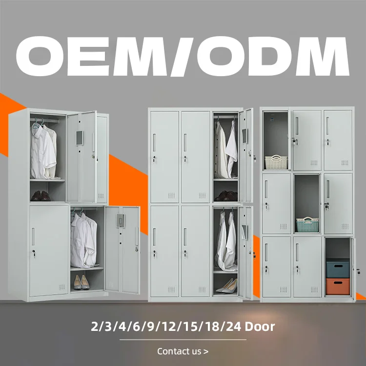 الصلب ألميرا 6 أبواب خزانة الصلب خزانة مخصصة خزانة معدنية خزانة الصلب ألميرا خزانة الملابس #4