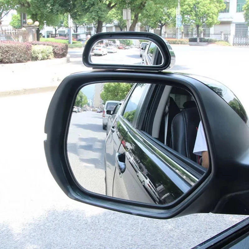 Auto Mirror Adjustable Wide Angle Side Rear Mirror Blind Spot Convex Mirrors For Car Reverse Parking Auxiliary Rear View Mirror - Image 2