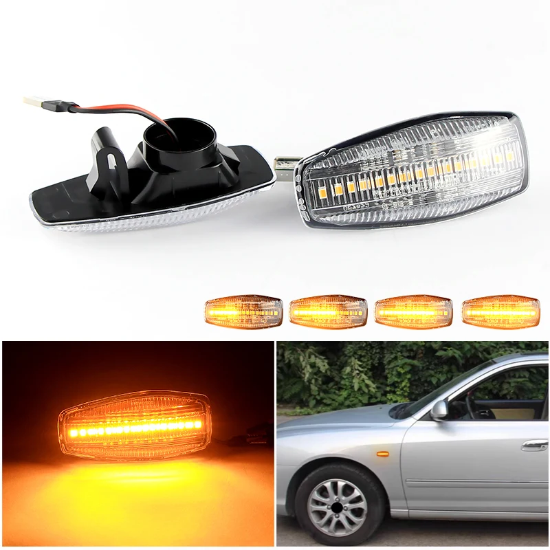 

For Hyundai Elantra i10 Getz Sonata XG Tucson Terracan Coupe Car Turn Signal Light LED Side Marker Sequential Blinker Lamp