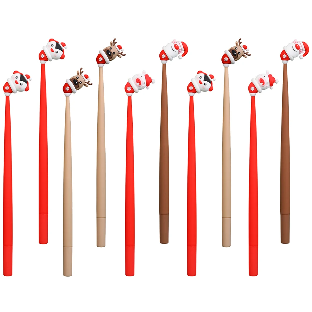 

Teacher Cartoon Christmas Pen Lovely Gel Girl Student Writing Accessories Students School Supplies