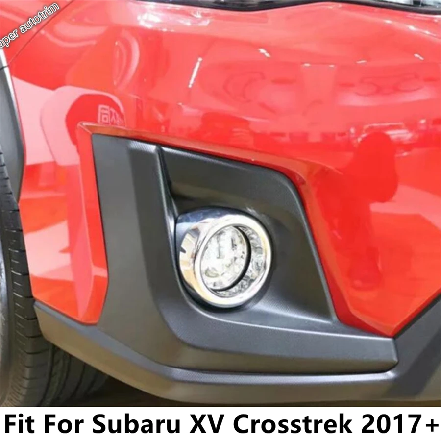 

Car Front Fog Lights Lamps Ring Circle Decoration Cover Trim For Subaru XV Crosstrek 2017 - 2019 ABS Chrome Accessories Exterior