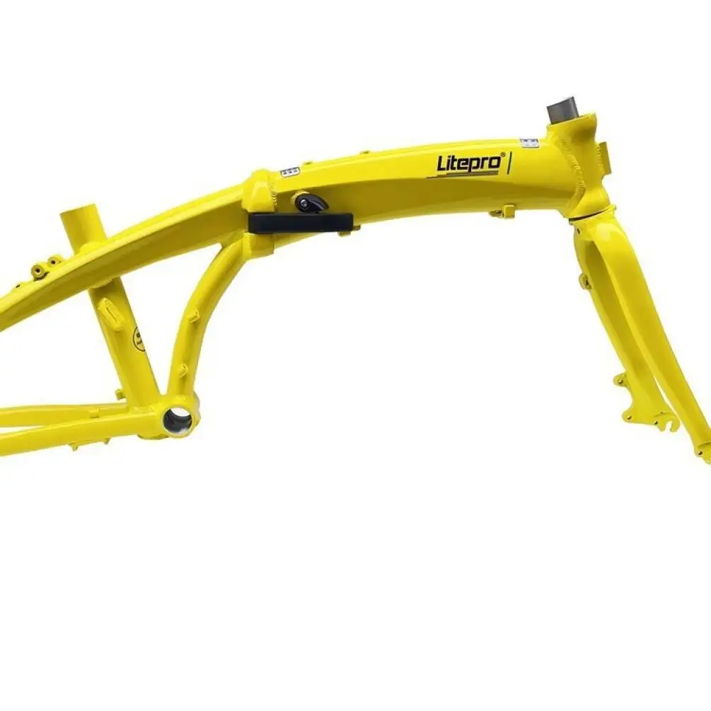 Litepro D9 20 Polegadas Quadro de Freio a Disco Dobrável Bicicleta Dobrável Quadro de Golfinho de Liga de Alumínio