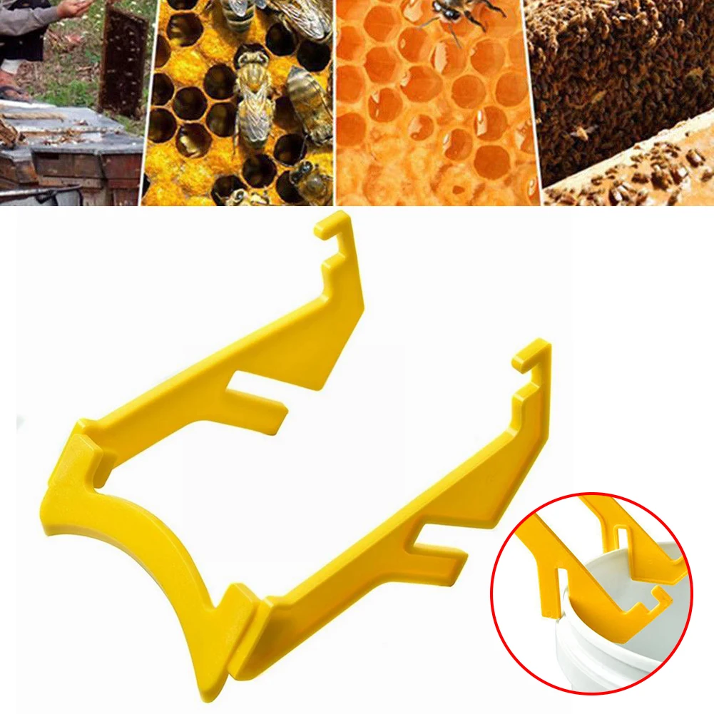 Soporte de plástico para miel de abeja, Cubo de soporte, marco de vertido de miel, colmena, herramienta para apicultura, accesorios de apicultor,