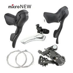 MicroNEW Road Bike Shifters 3x7 3x8 3x9 3x10 3X11Speed Brake Lever Bicycle 2x7 2x8 2x9 2x10 Speed Derailleur