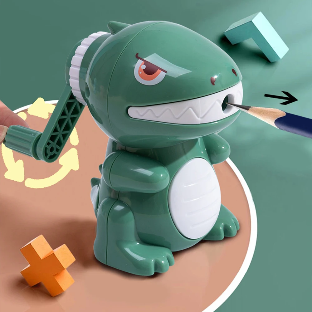 Immagine 6: Temperamatite per dinosauri Temperamatite manuale per cartoni animati Affilatura rapida per la scuola dell'ufficio domestico degli studenti