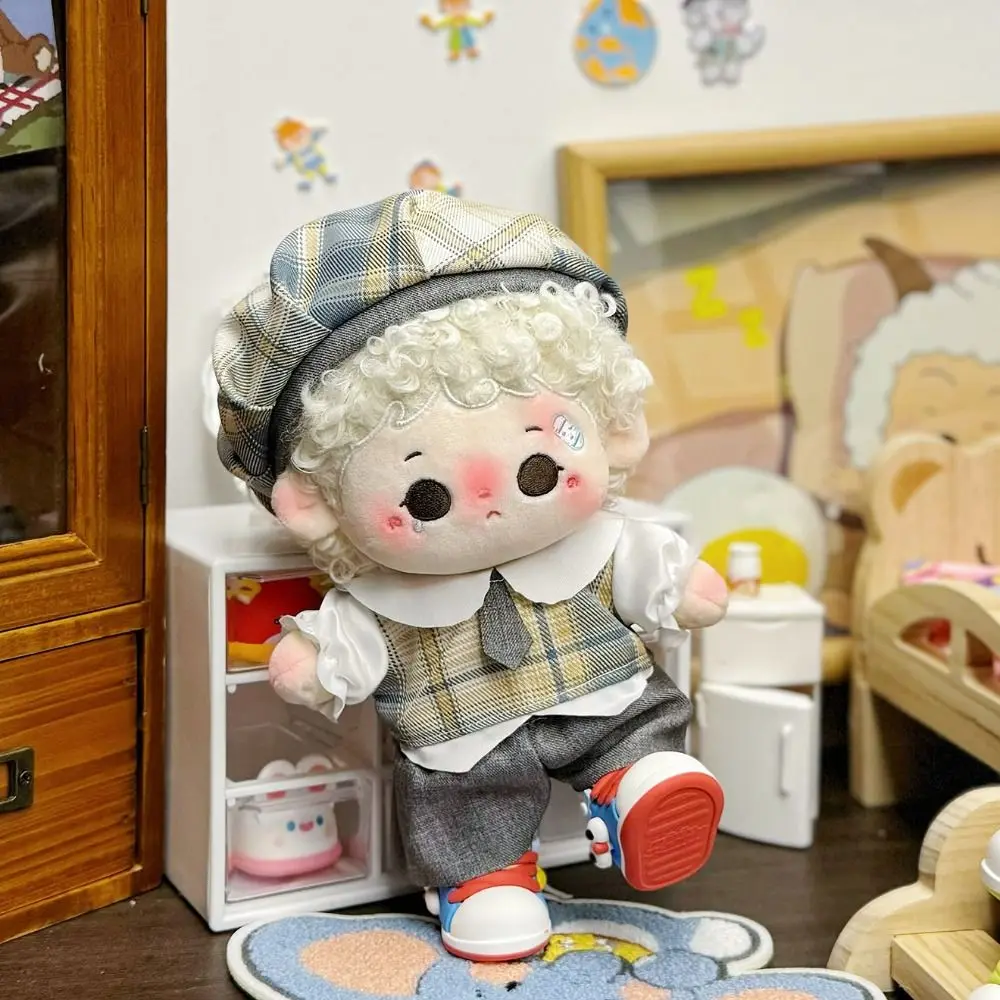 

Dress-up 20CM Doll Clothes Shirt Trousers Mini Clothes Cotton Doll Outfit Handmade Daily Wear Plush Doll Clothe Doll Accessories