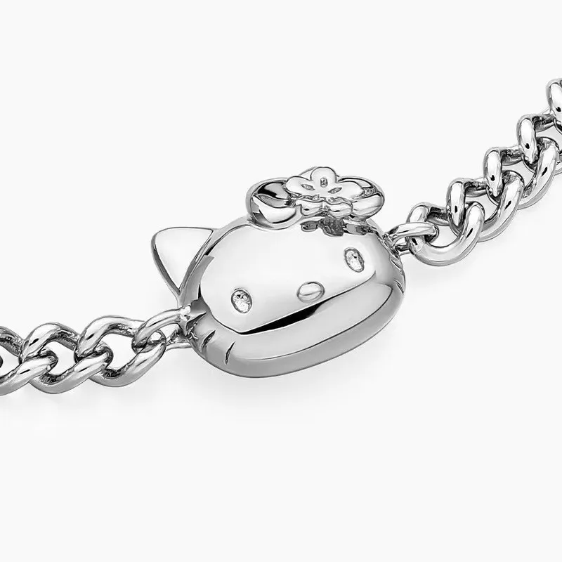 Sanrio Sweet Kawaii Hello Kitty Charm Bracelet Cartoon Cute Anime Wrist Chain For Girls All-match Jewelry Accessories Gifts