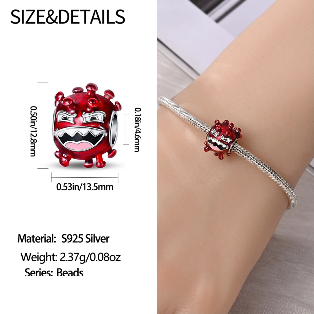 925 Sterling Silver Doctor&Nurse Hat&ECG&Bacteria&Pills&Medical Kit&Teeth Dangle Charm Fit Brand Bracelet Medical jewelry