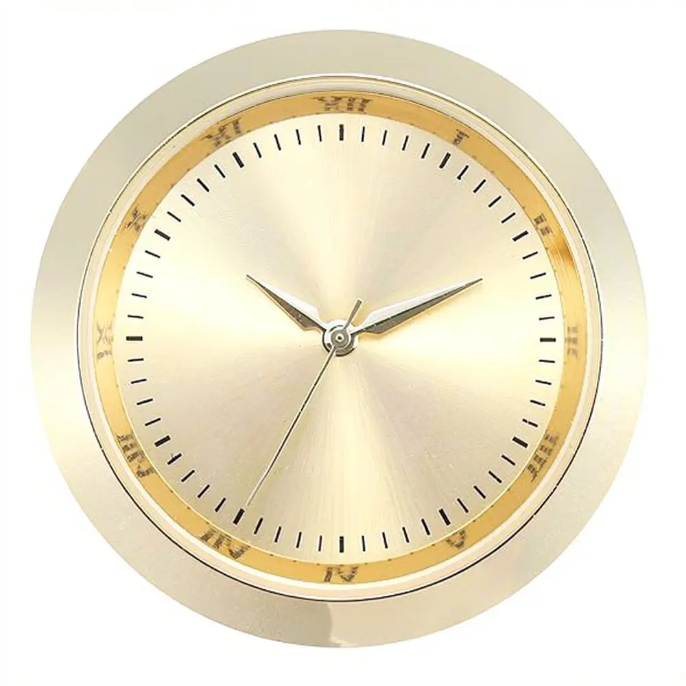 36mm Round Quartz Clock Insert Alloy Frame Replacement Movement For Hobbyist Crafting Desktop Ornaments Decoration
