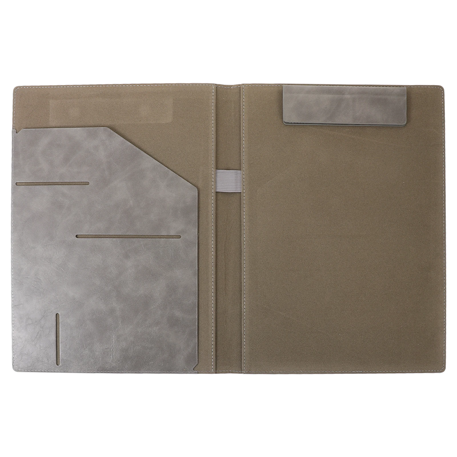 

1pc Pu Folder File Holder Document Organizer Binder For Office Study Business Resume Interview Work Conference