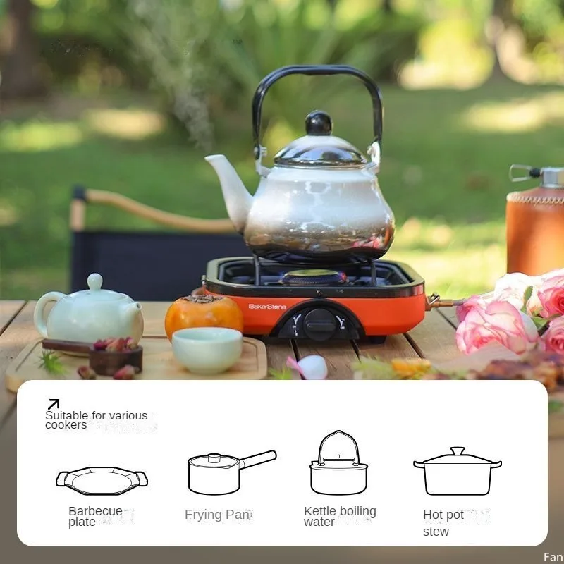 Cass Stove Barbecue Kettle Set New Portable Picnic Outdoor Fire Shell Stove Gas Stove for Kitchen