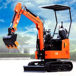 China 1 Ton Mini Excavator Manufacturer Customized Top Quality Small Trencher 1.2 Ton Micro Excavator CE/EPA 1000KG Small Digger