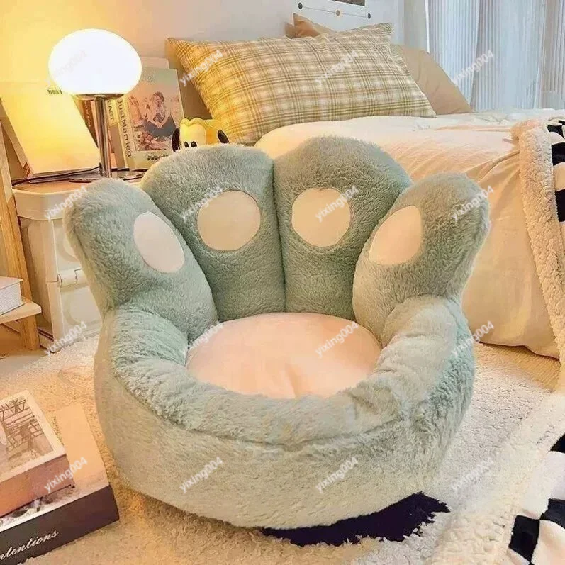 Lazy Cat Paw Floor Cushion, Soft Tatami Pouf Mat for Bedroom Bay Window Office Long Sitting