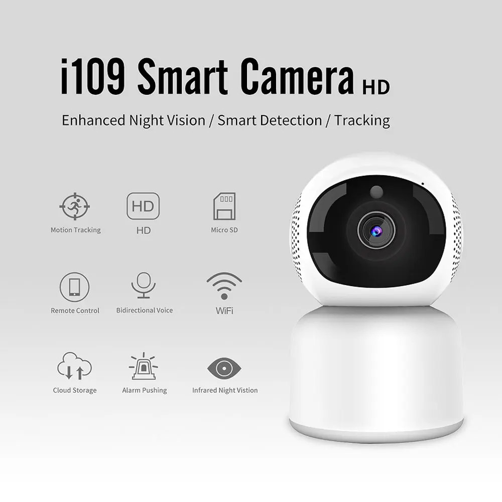 

i109 Smart Camera 1080P HD 355 Angle WiFi Night Vision Webcam Video IP Camera Baby Security Monitor for Smartphone Xiaomi APP