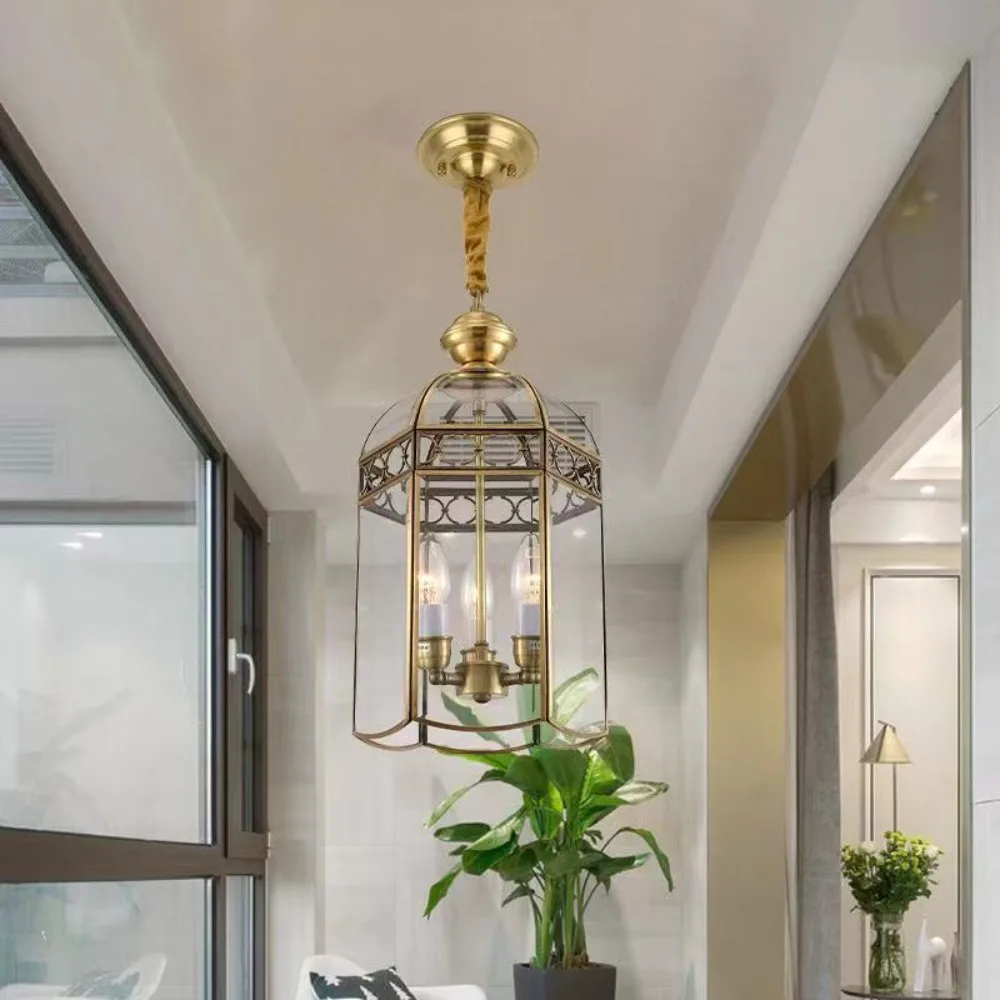 High Quality Modern LED Copper Pendant Light  for Living Dining Room Bedside Stairs Backdrop Aisle Hotel Lighting Lamps Decor