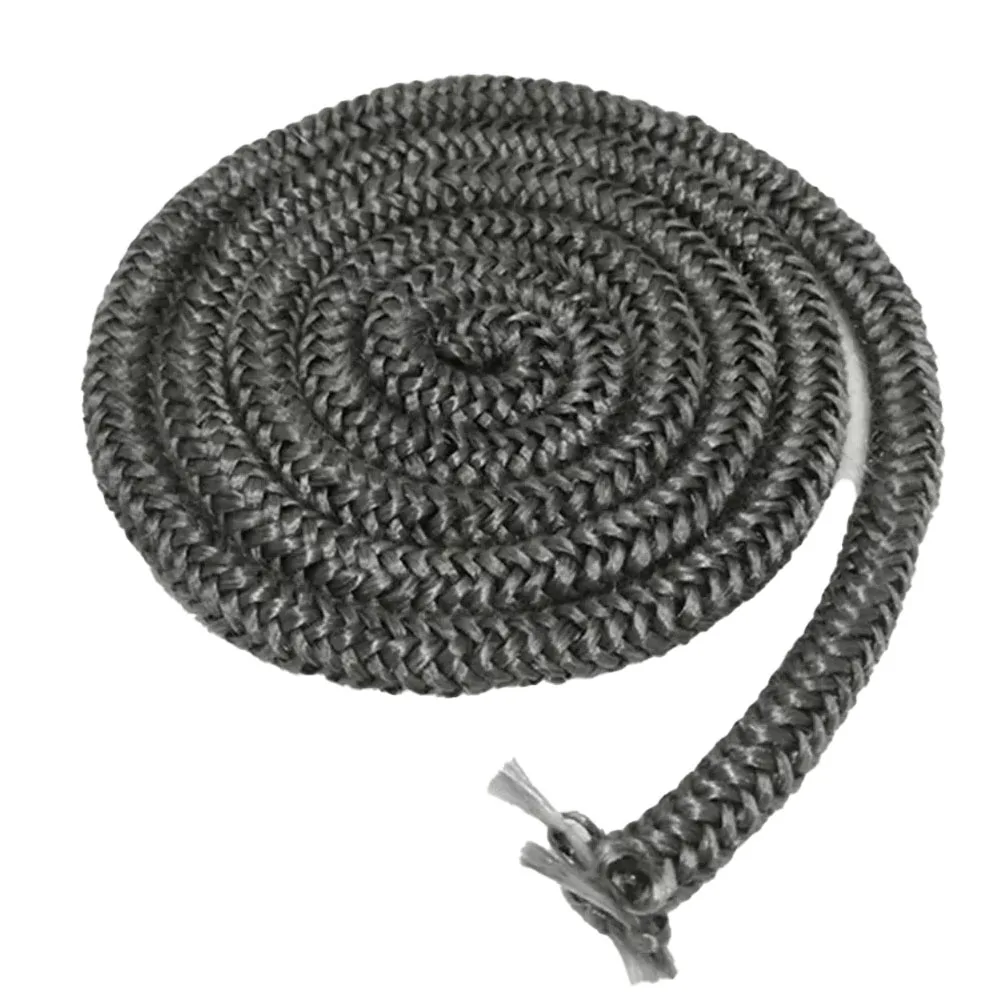 

Efficient Heat Retention with Black Fiber Cord Suitable for Stoves Size of Diameter at 25mm and Length at 3 meters