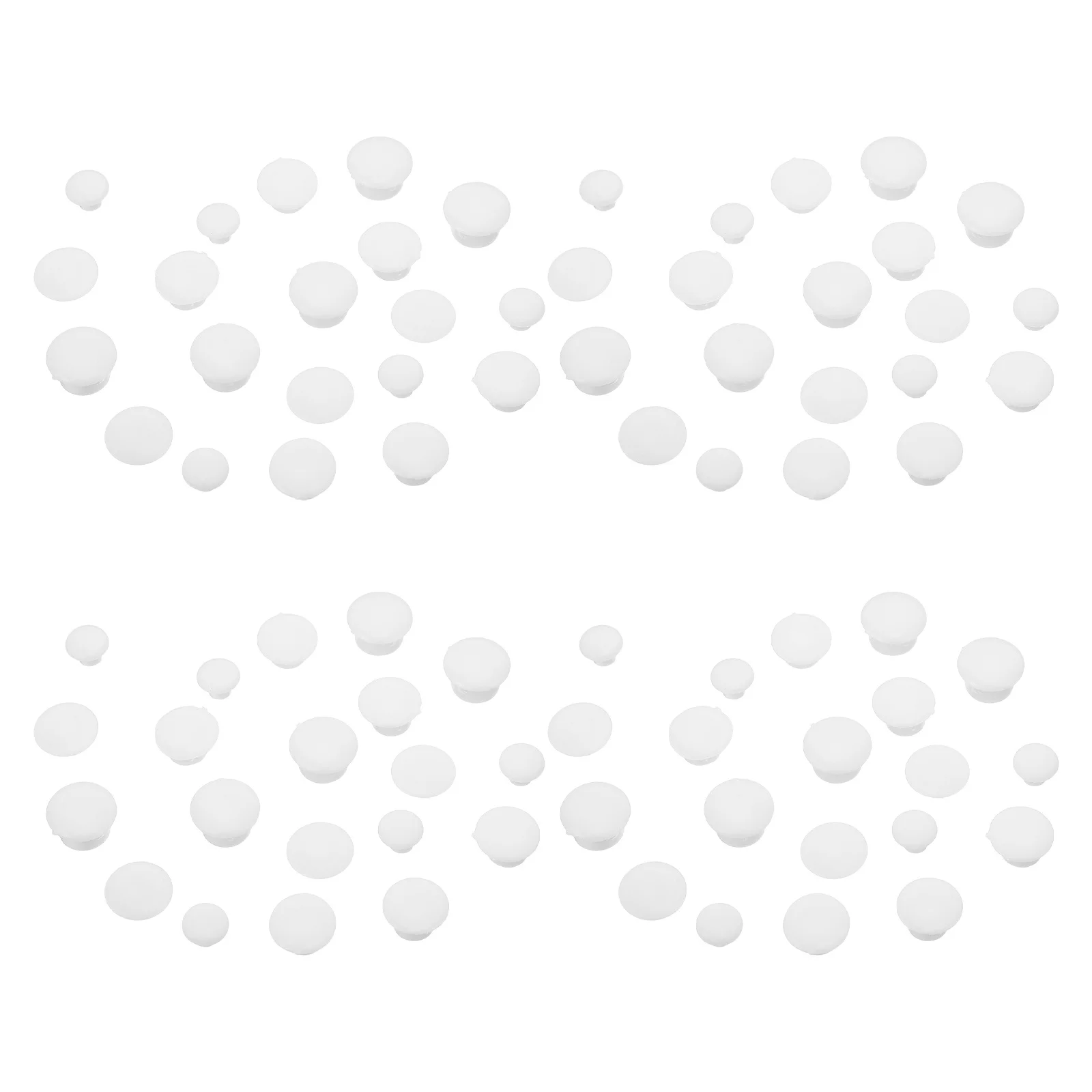 

200Pcs Round Plastic Hole Plugs Furniture Screw Covers Concealer Plugs for Cabinets Walls Easy Installation Dust Protection