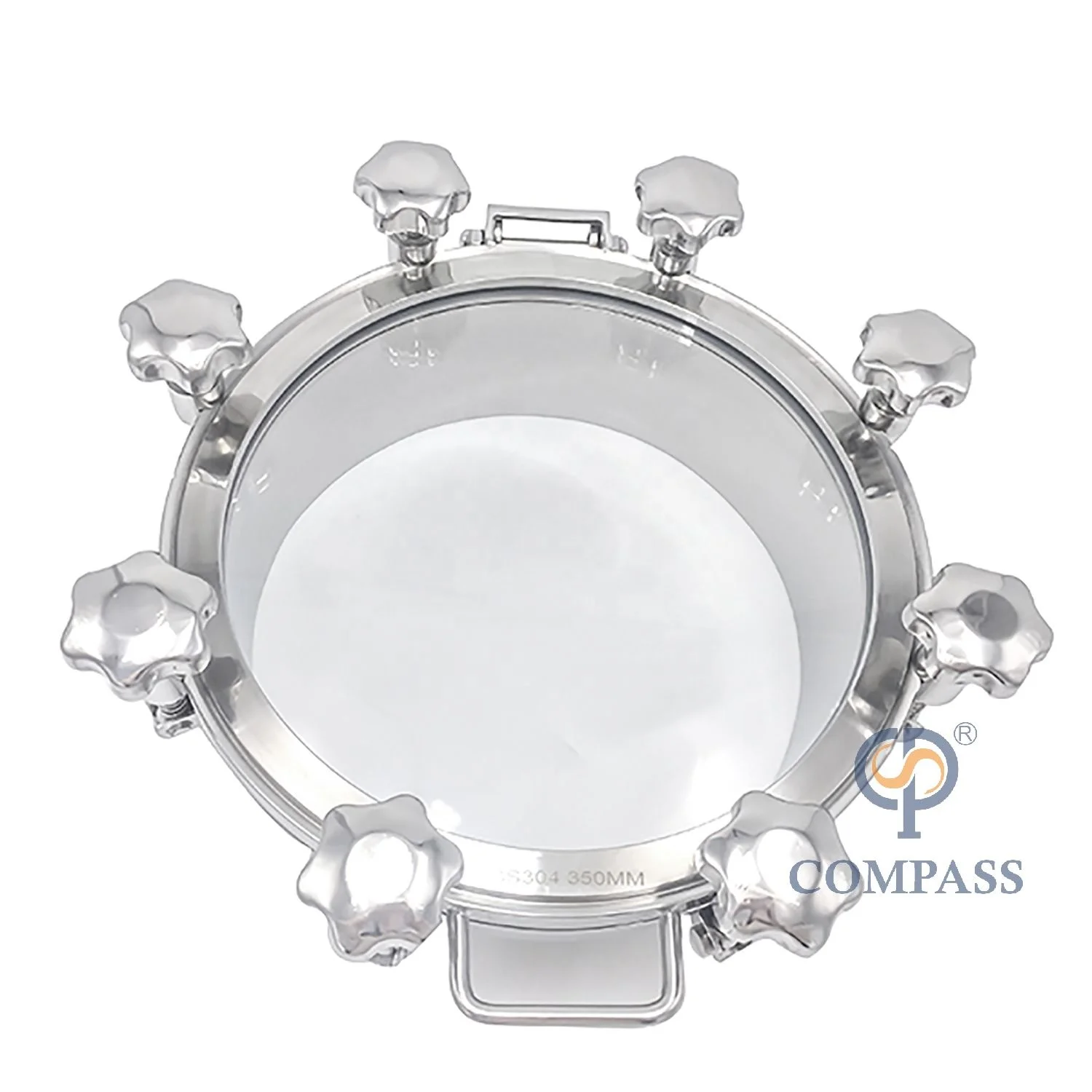 SS316L DN600 ثقب زجاجي صحي صحي من الفولاذ المقاوم للصدأ مع ضغط 3 بار #2