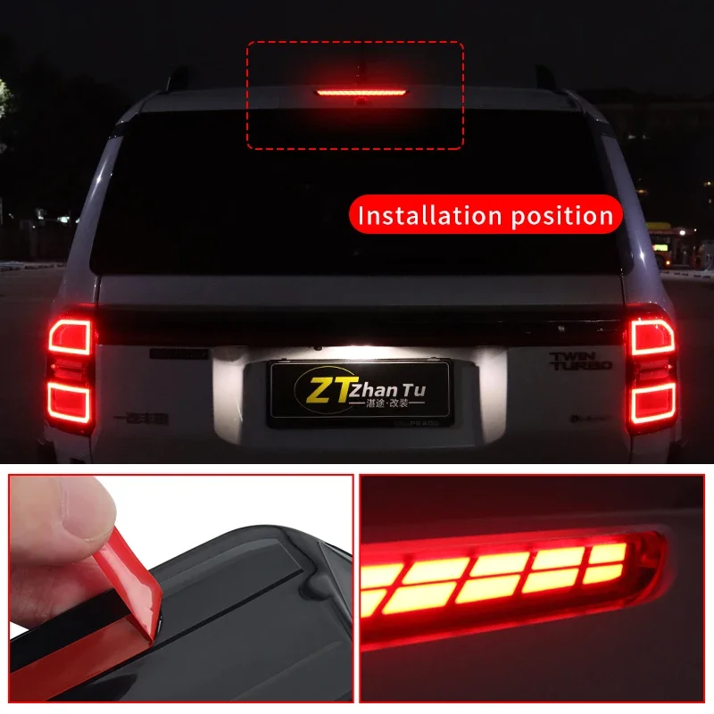 

Roof Additional Brake Lights For Toyota 2024 2025 Land Cruiser Prado LC250 250 First Edition 1958 J250 Modification Accessories