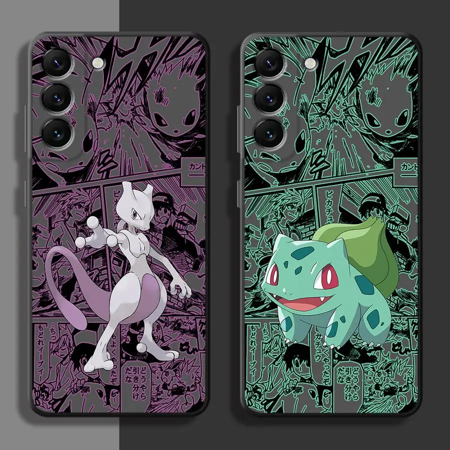 P-Pokemons Gengar- حافظة لهاتف سامسونج جالاكسي A21s A22 A23 A25 A33 A34 A52s A53 A54 A55 A71 A26 A36 A56