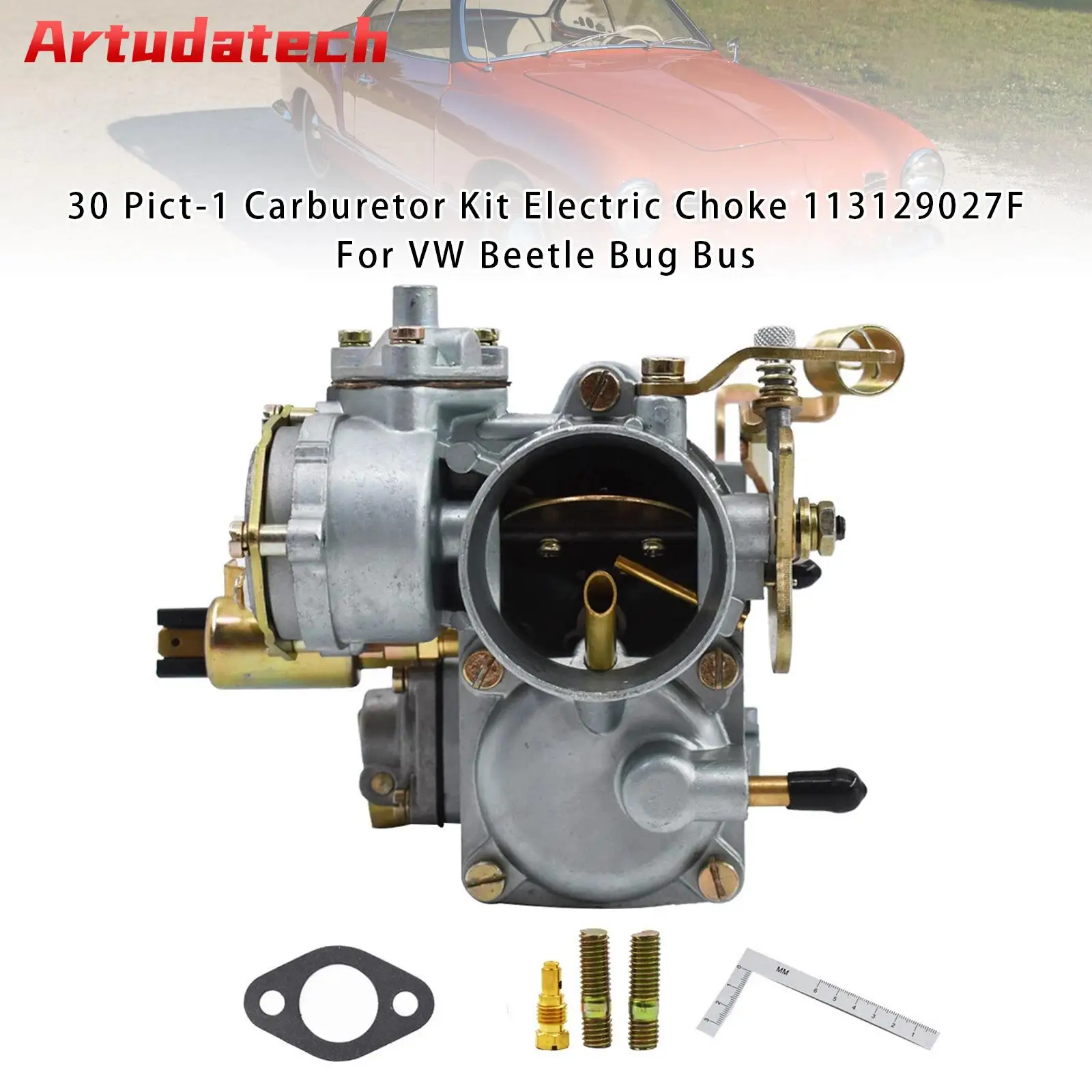 

Artudatech 30 Pict-1 Carburetor Kit Electric Choke 113129027F For VW Beetle Bug Bus Car Accessories