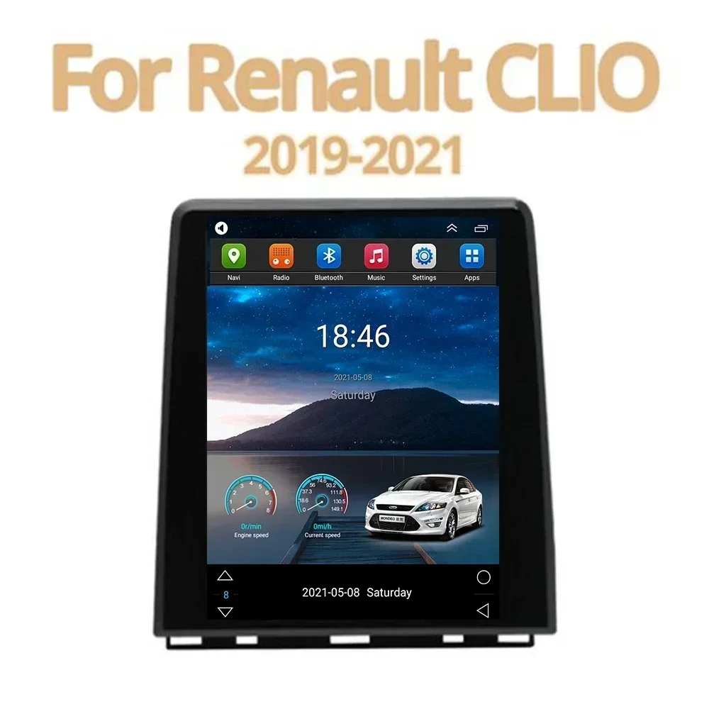 Android 5G For Renault Clio5 CLIO 5 2019 - 2050 Car Radio Tesla Multimedia DVD Auto Carplay GPS Navigation Player QLED