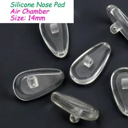 100pcs quality silicone air chamber glasses nose pad 14mm