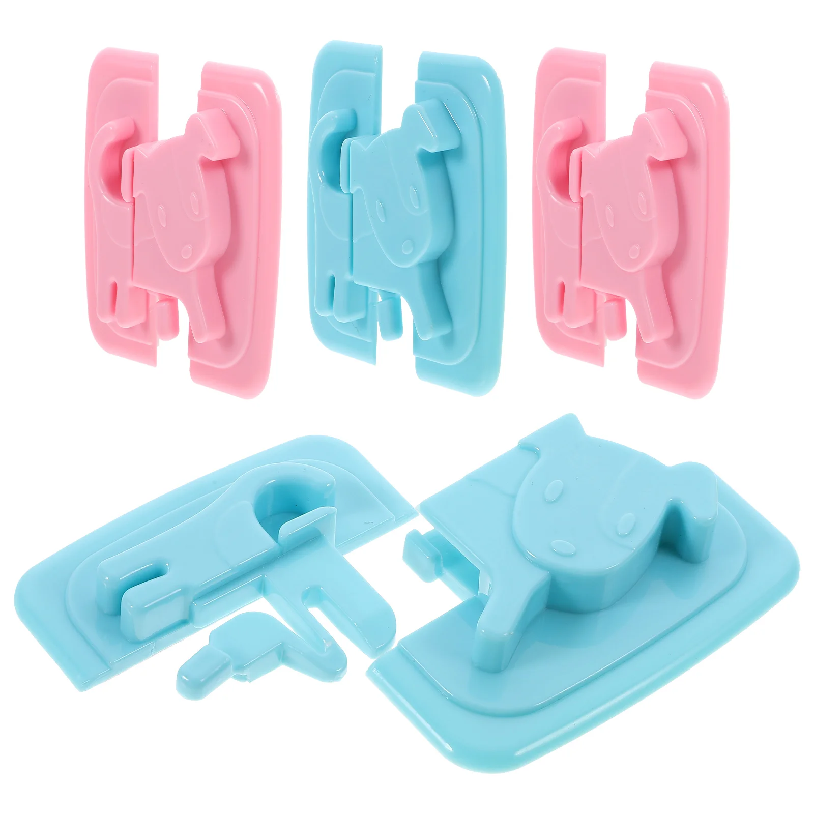 

4pcs Safety Childproof Furniture For Cupboard Freezer Pantry Durable Plastic Babyproofing Hardware Cabinet