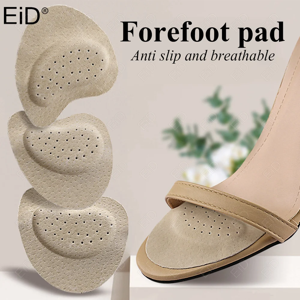 

Sandals Anti-slip Stickers Leather Forefoot Pad Women High Heels Pain Relief Insert Insoles Toe Cushion Foot Care Shoes Pads