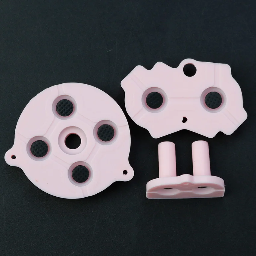 Cltgxdd مجموعة واحدة من الملونة عالية الجودة مناسبة لزر GBA وسادة مطاطية من السيليكون اتصال موصل AB حدد لوحة D