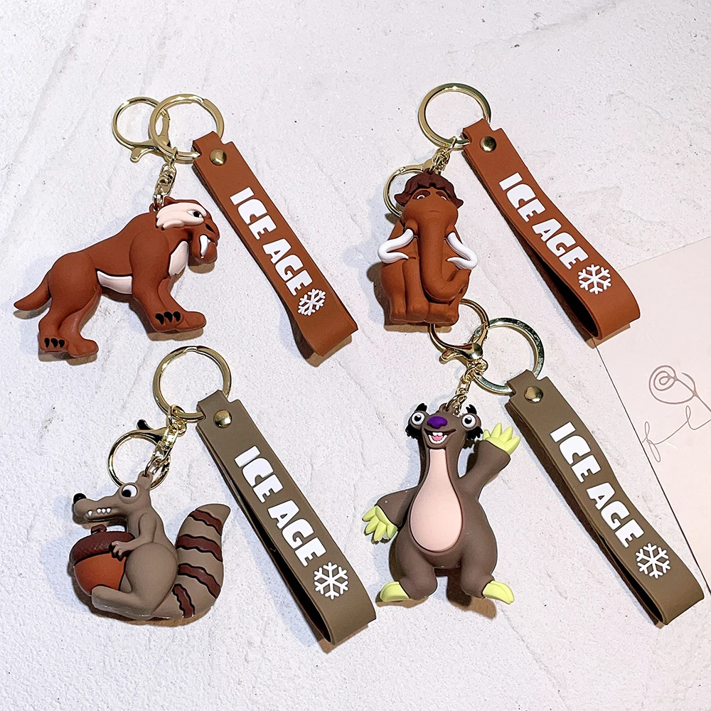 

Anime Ice Age Keychain Mammoth Elephant Manny Doll Pendant Animal Keyring llaveros Jewelry Accessories Birthday Christmas Gifts