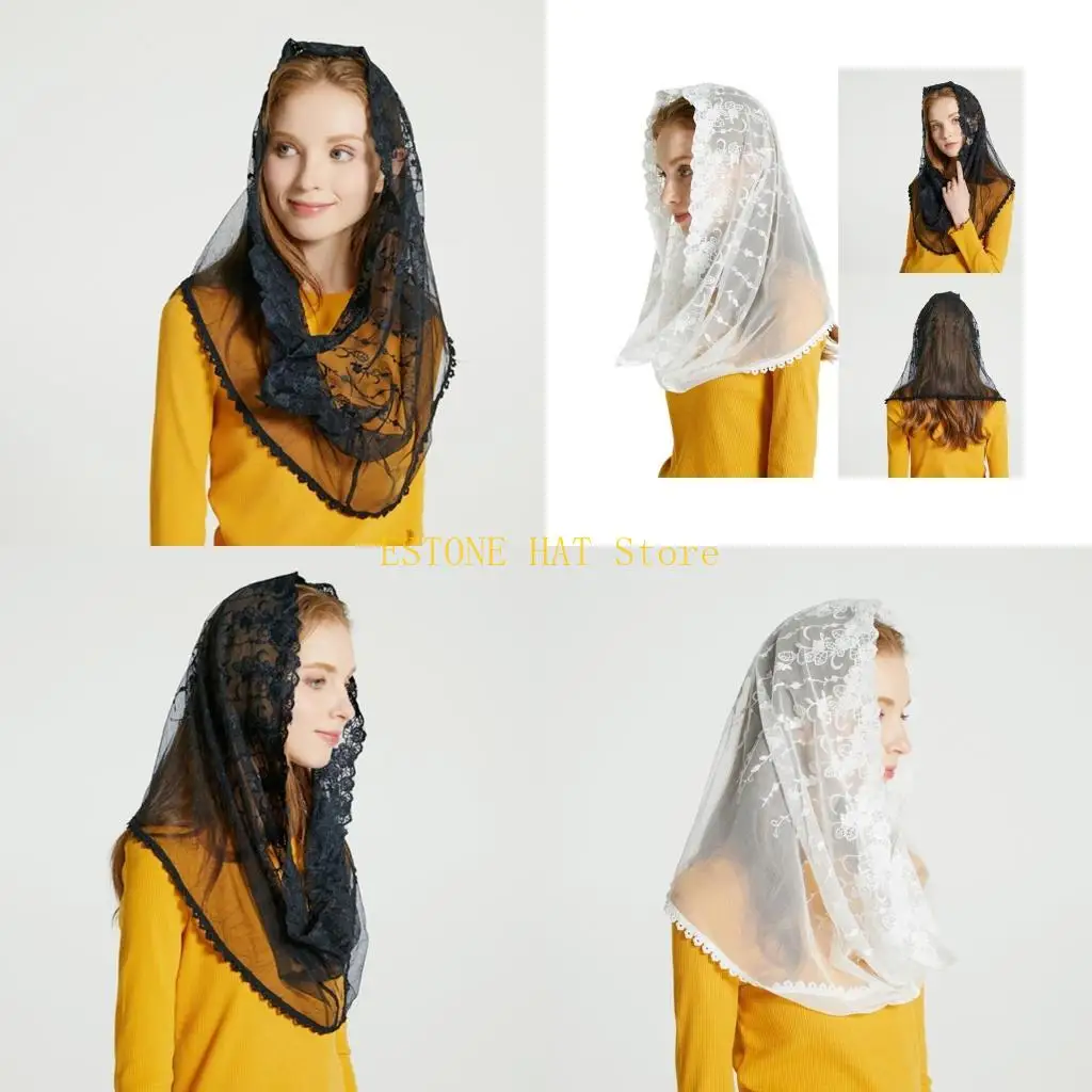 

49MF Church Mass Veil Lace Chapel Veil Mass Veil Mantilla Veil Catholic Church Veil